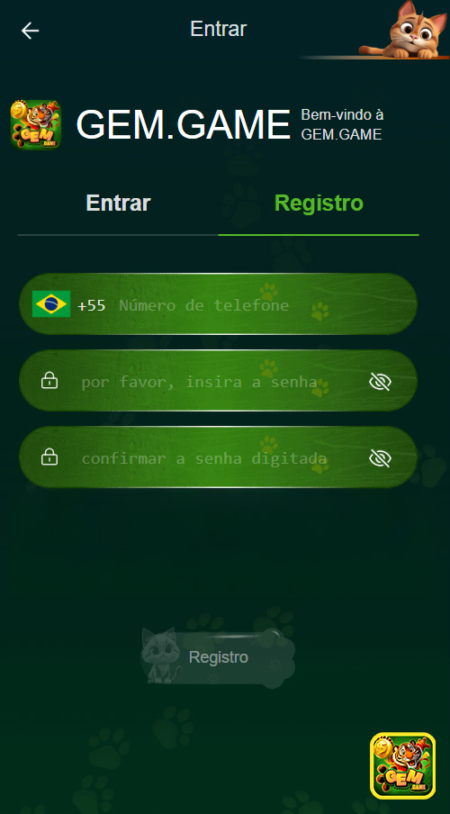 Registre-se no gemgame.com: Cadastro Veloz e Chance de Agente